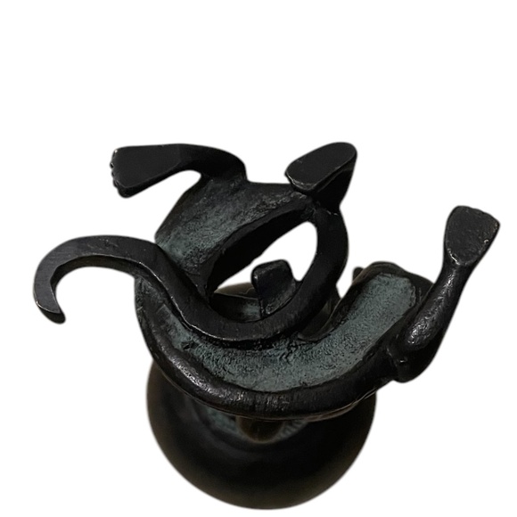 Chinese Bronze Copper Immortal Riding Dragon Statue Hand Carved Boshan Furnace - Picture 7 of 13